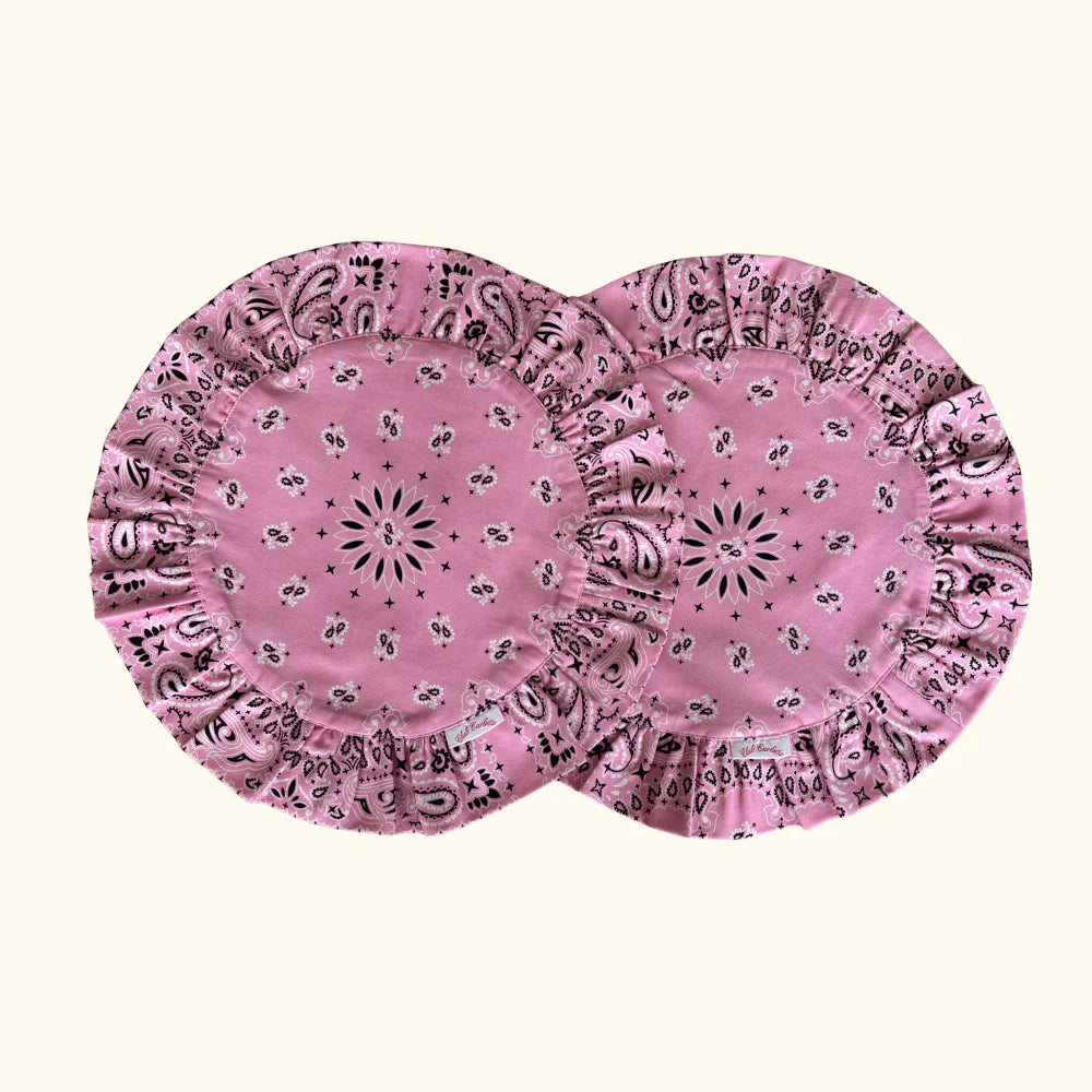 SET OF 2 PINK PLACEMATS