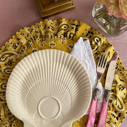 SET OF 2 MUSTARD PLACEMATS