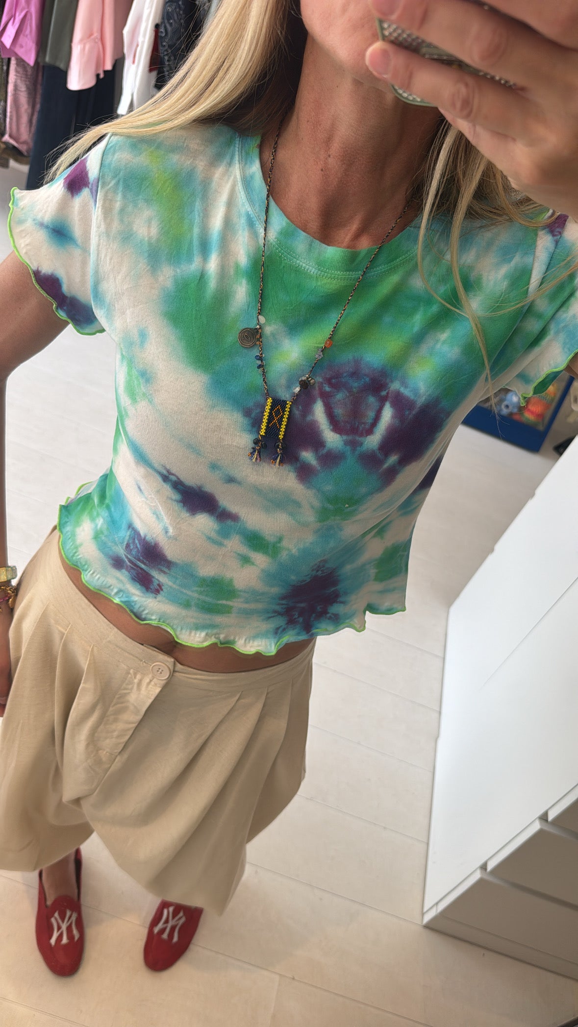 VINTAGE TIEDYE TOP (blue)