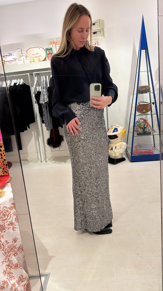 SEQUIN LONG SKIRT