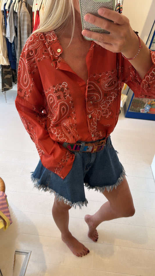 BANDANA BLOUSE BRIGUE
