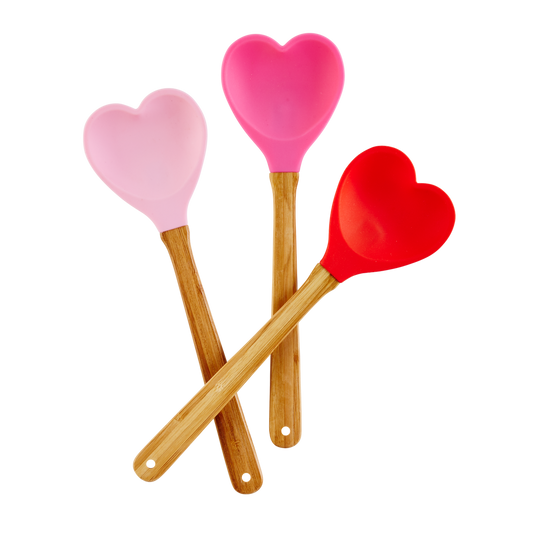 Rice Kitchen Silicone Spoon in Heart Shape