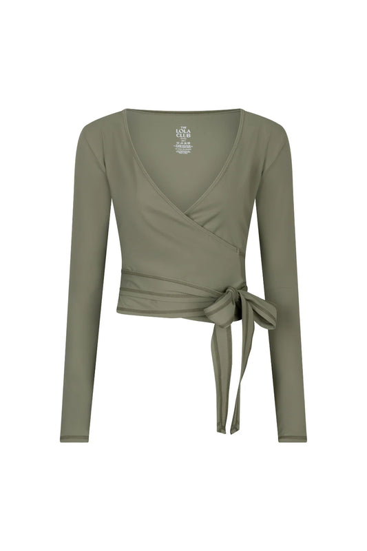 BRUNA WRAP TOP | SAGE GREEN