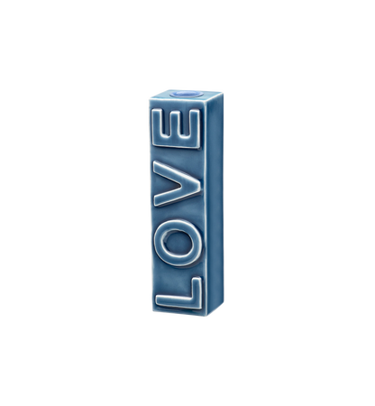 LOVE MIST CANDLE HOLDER - BLUE