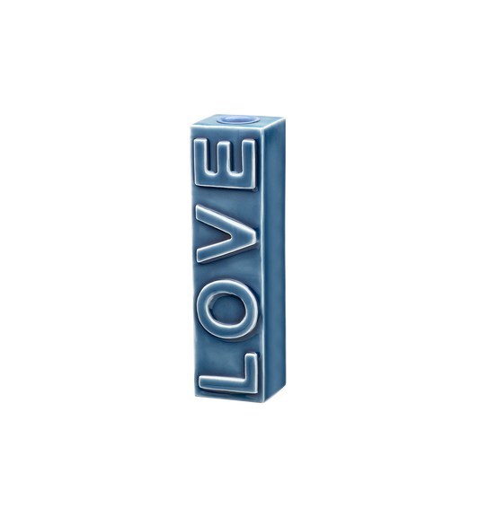 LOVE MIST CANDLE HOLDER - BLUE