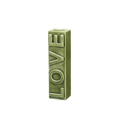 LOVE OLIVE CANDLE HOLDER - GREEN