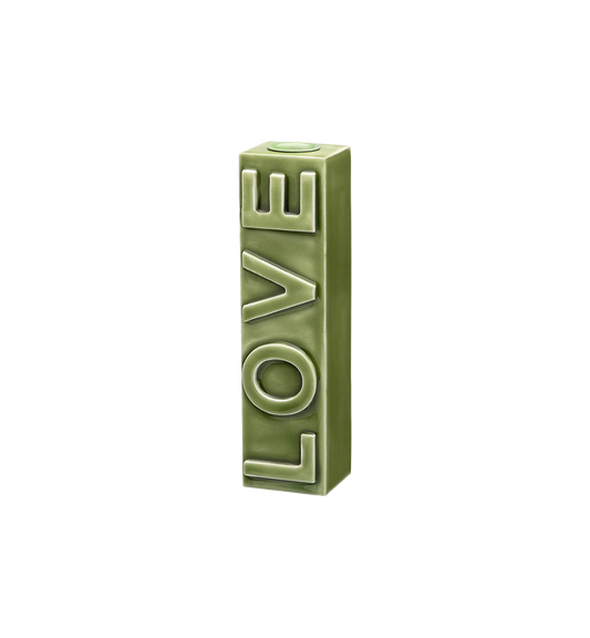 LOVE OLIVE CANDLE HOLDER - GREEN