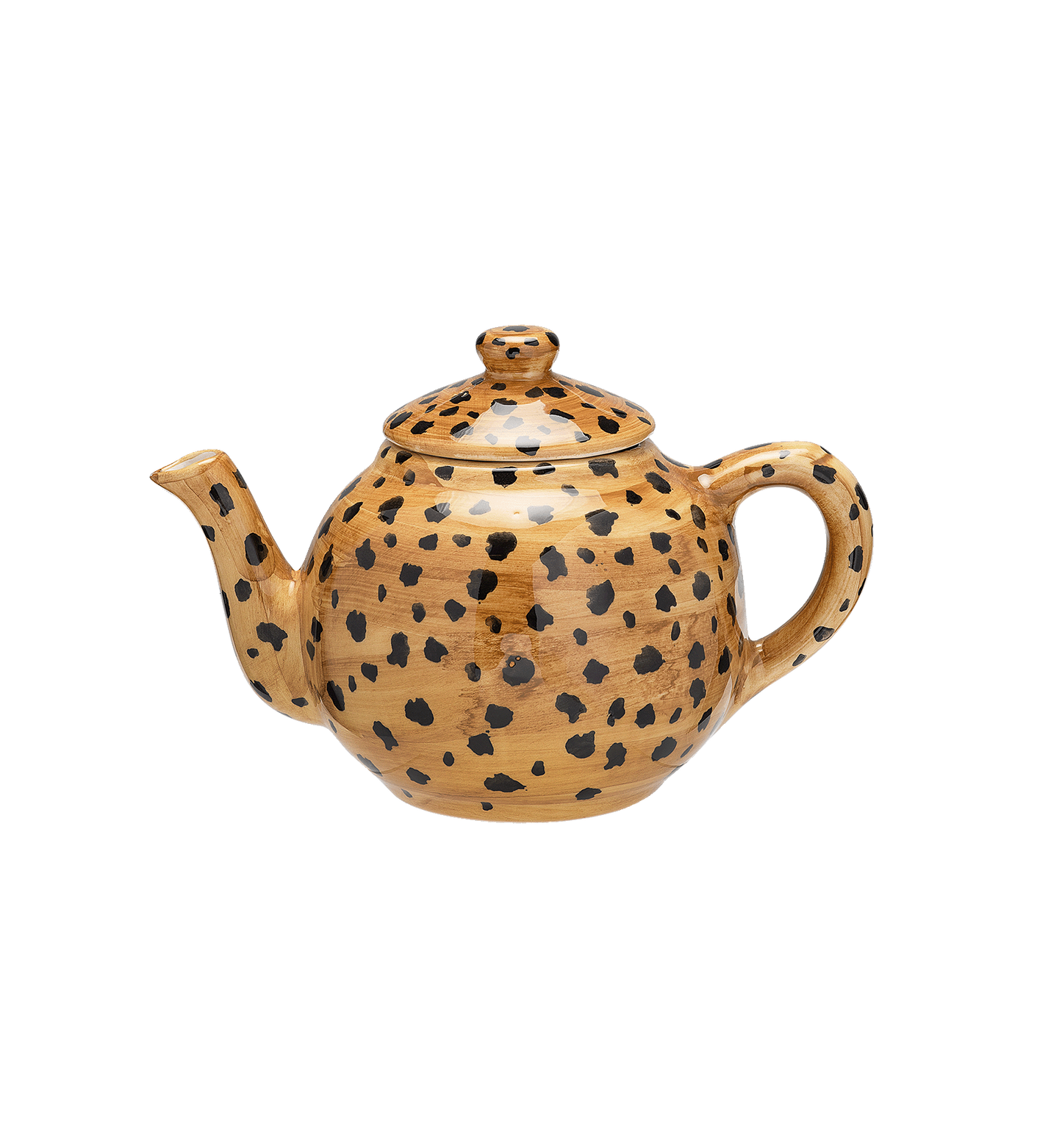 Anna + Nina Leopard Teapot