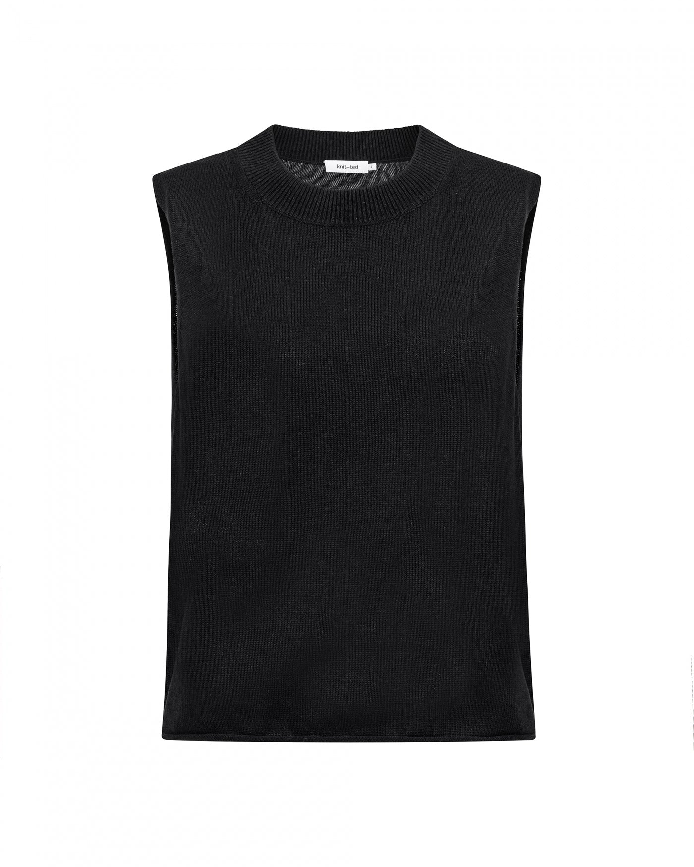 Knit-ted Matcha Top - Black