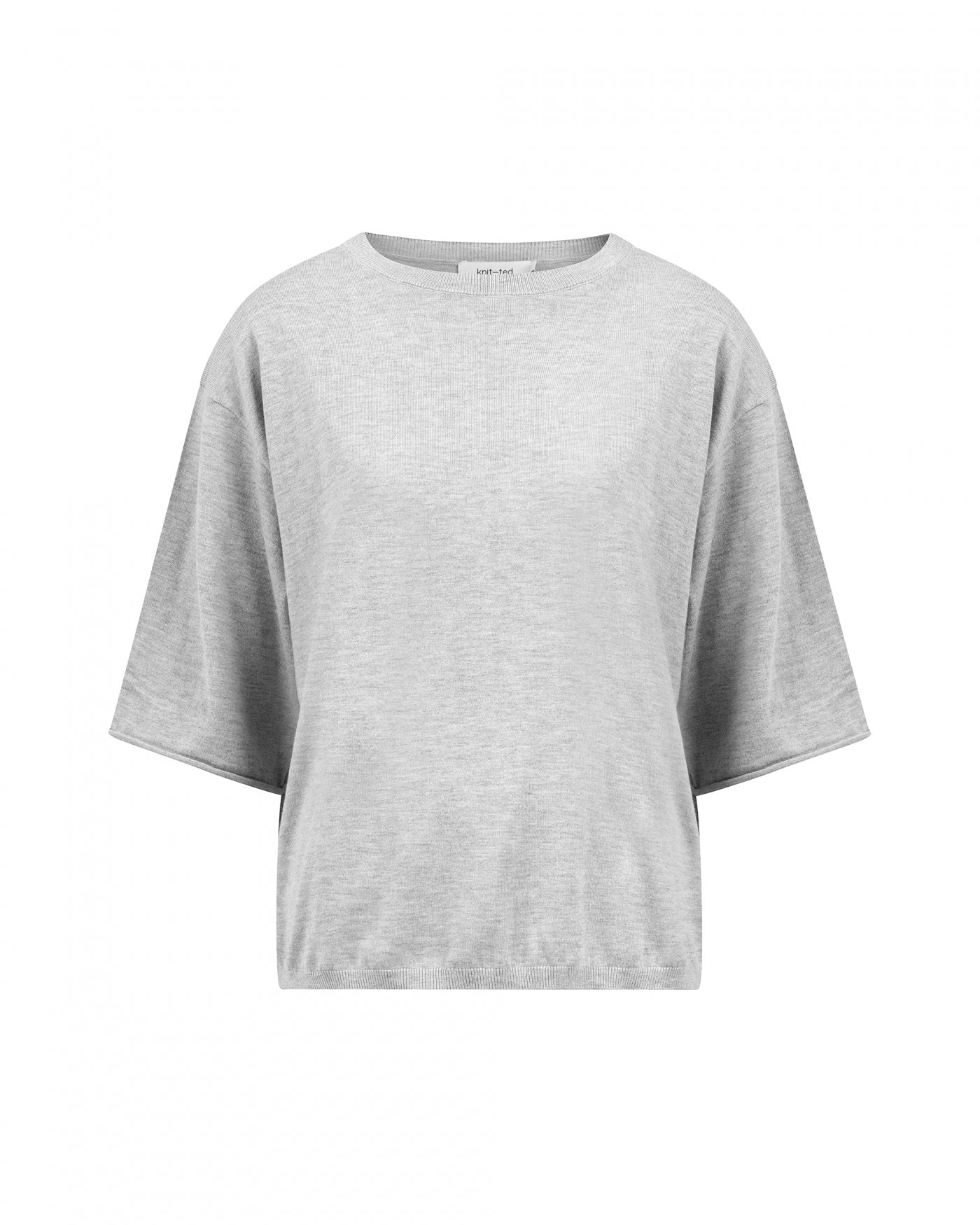 Knit-ted Merle T-Shirt - Light Grey