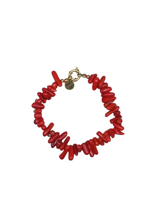 Flint Shell Bracelet Red