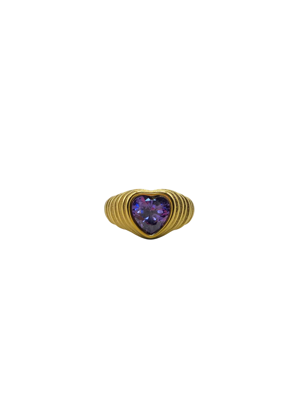 Heart Ring Purple