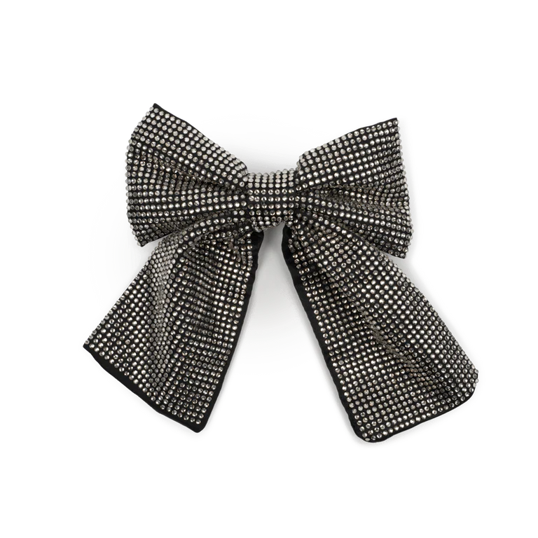 Sui Ava Crystal Bow Black Diamond