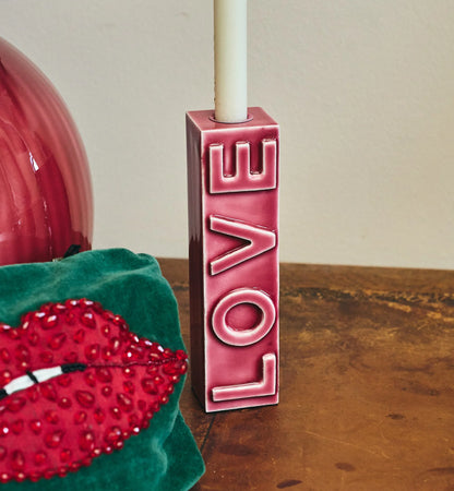 LOVE MIST CANDLE HOLDER - PINK