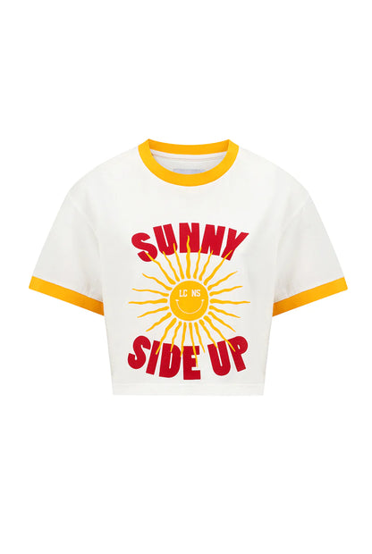 SUNNY SIDE UP CROPPED TEE