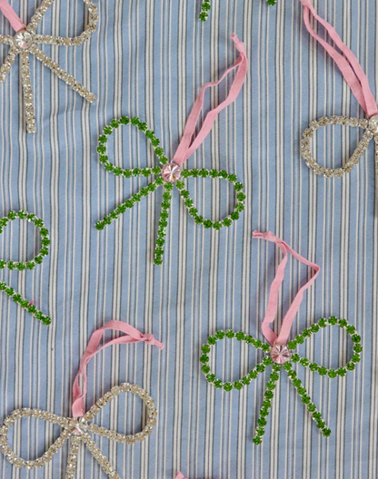 Bow Christmas Ornament - Silver