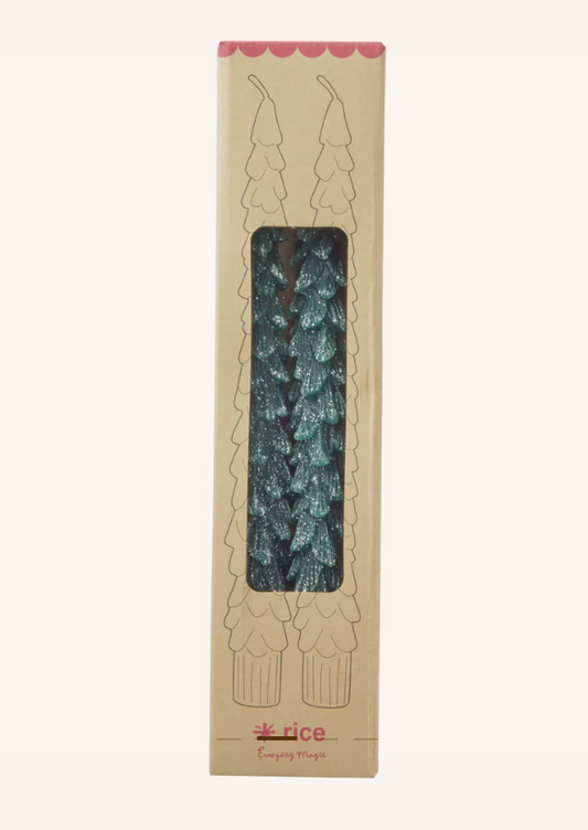 Candle - Dark Green - 2-pack