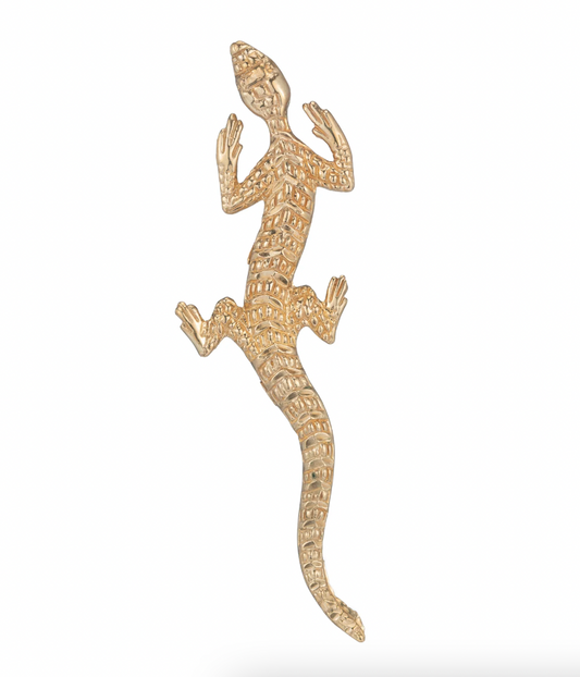 Lizard Earring Brass