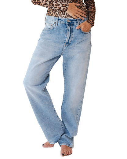 Relaxed Straight Jeans Saltwater Blue