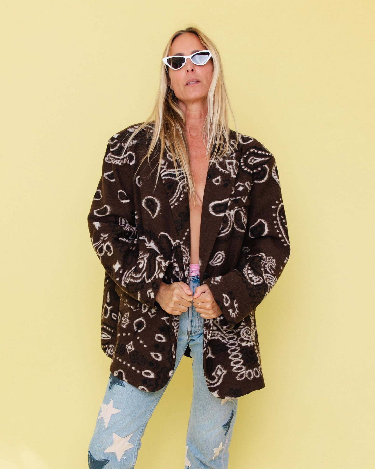 PAISLEY BROWN BLAZER