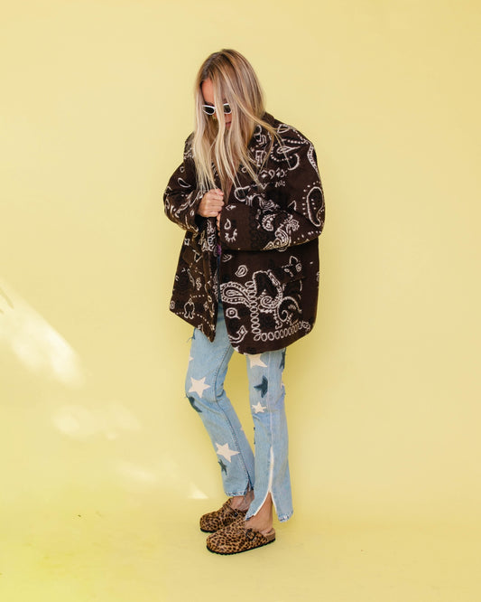 PAISLEY BROWN BLAZER