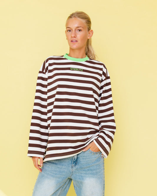 JANITA WIDE SKATE LONGSLEEVE | BROWN