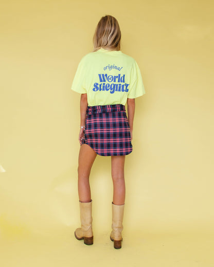 WORLD OF STIEG OVERSIZED T-SHIRT | YELLOW