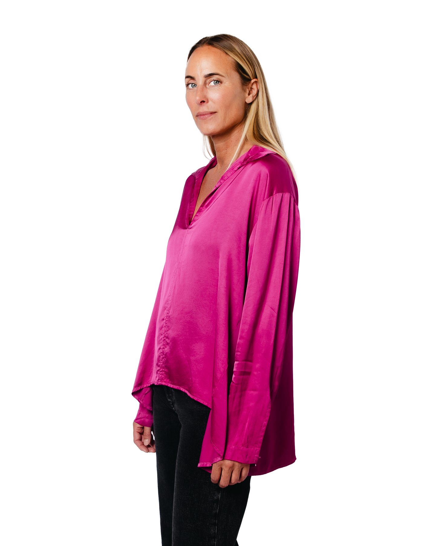 Topanga Club Sophia Blouse Fuchsia