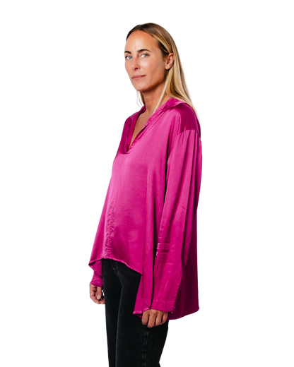 Topanga Club Sophia Blouse Fuchsia