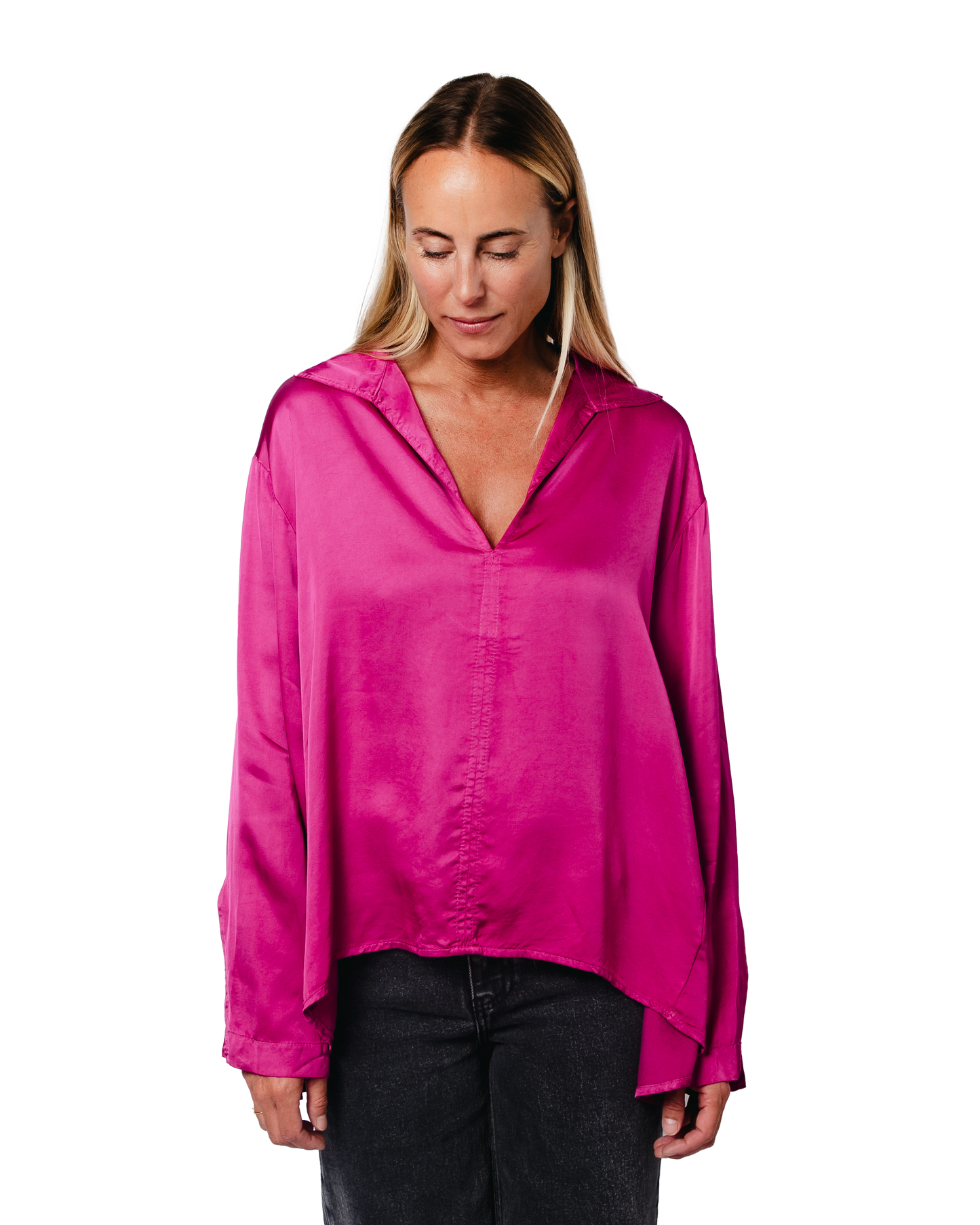 Topanga Club Sophia Blouse Fuchsia