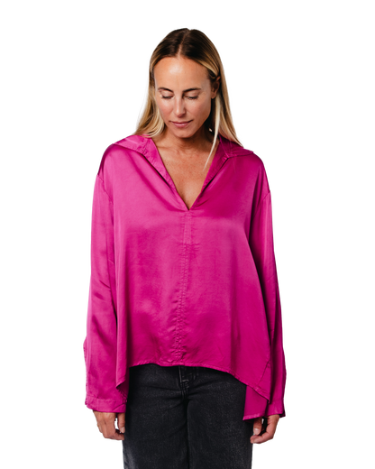 Topanga Club Sophia Blouse Fuchsia