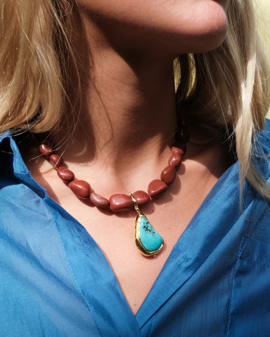 BAROLO NECKLACE | TURQ CHARM