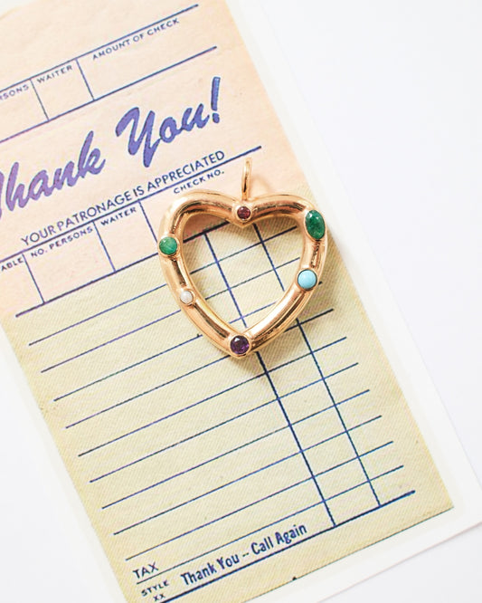 HEART STONE LOVE CHARM
