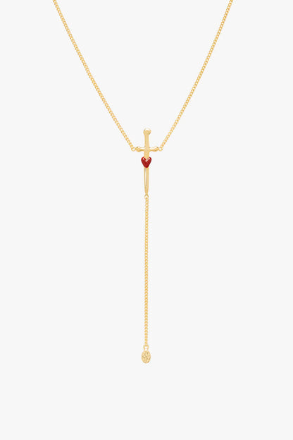 Love Dagger Necklace Goldplated