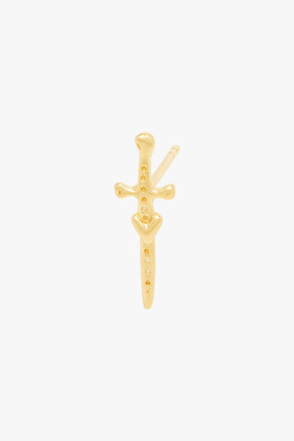 Love Dagger Stud Goldplated