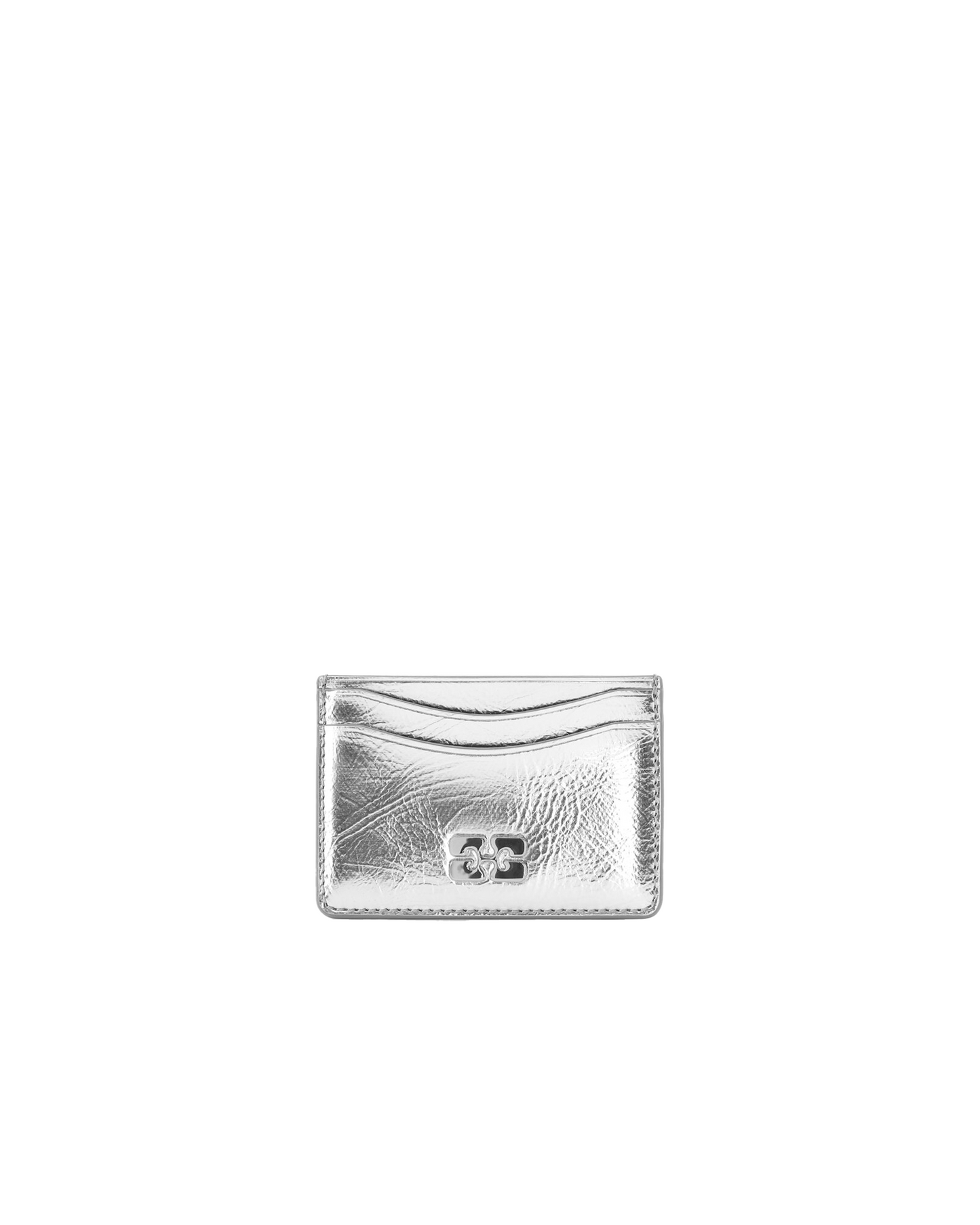 Ganni Bou Card Holder Metallic