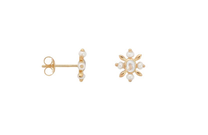 Enkele antieke Soul Stud Earring verguld