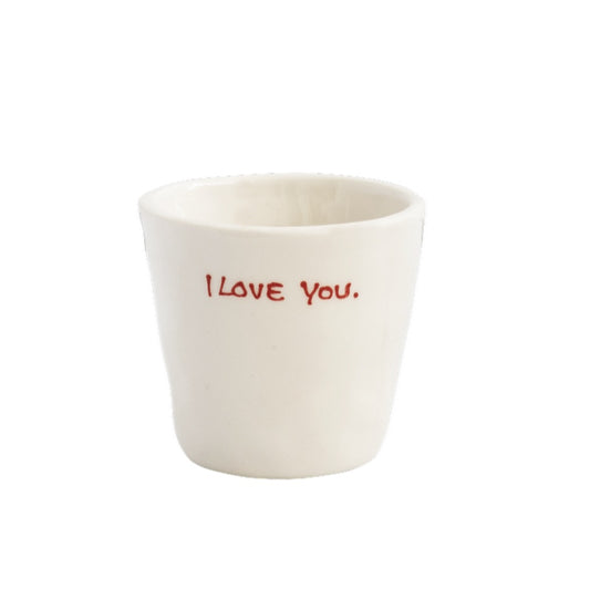 Espresso cup 'I love you'