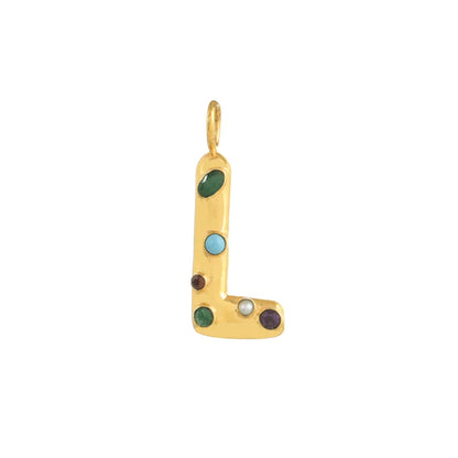 INITIAL LETTER  WITH GEMSTONES