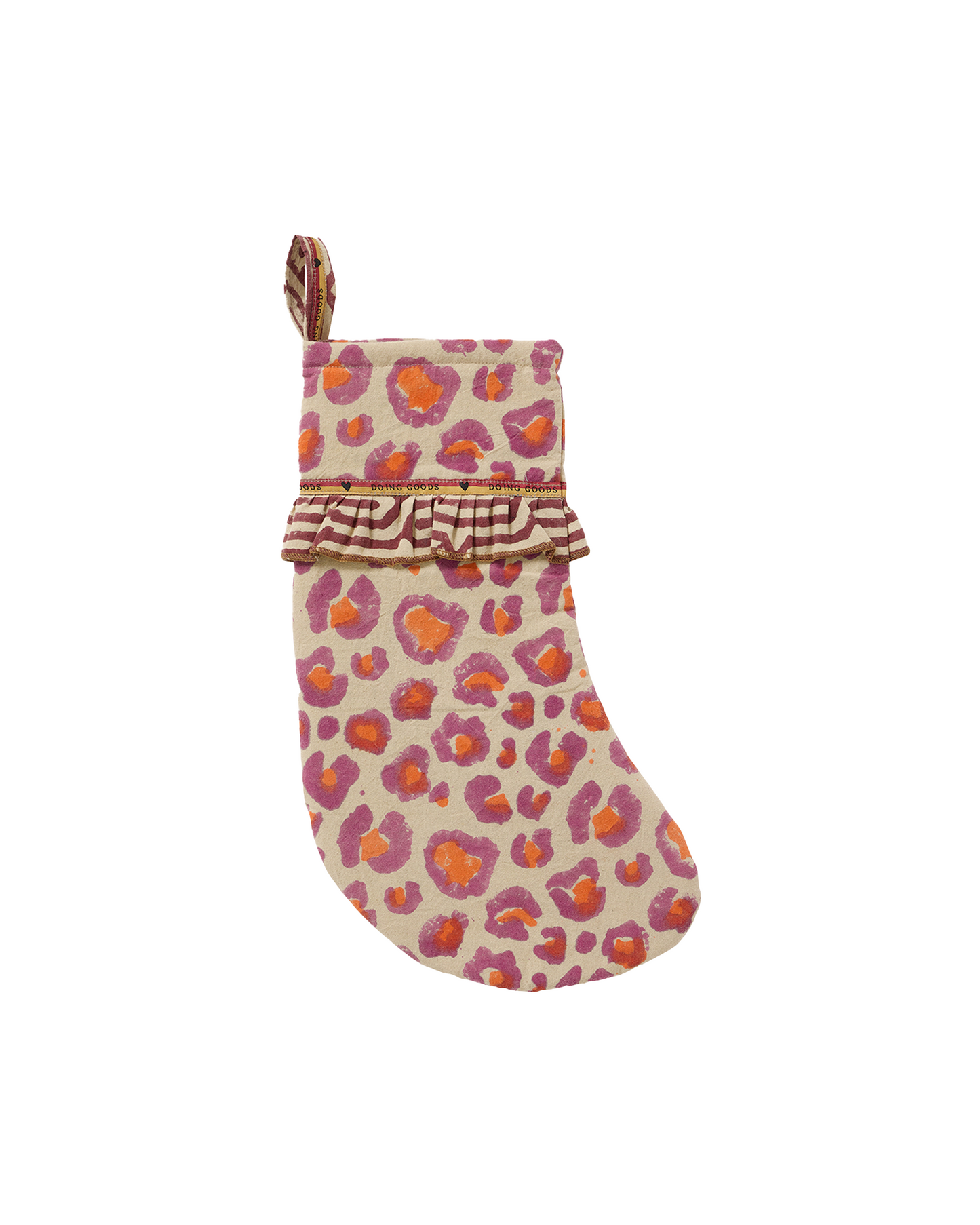 Pink Leopard Christmas Stocking