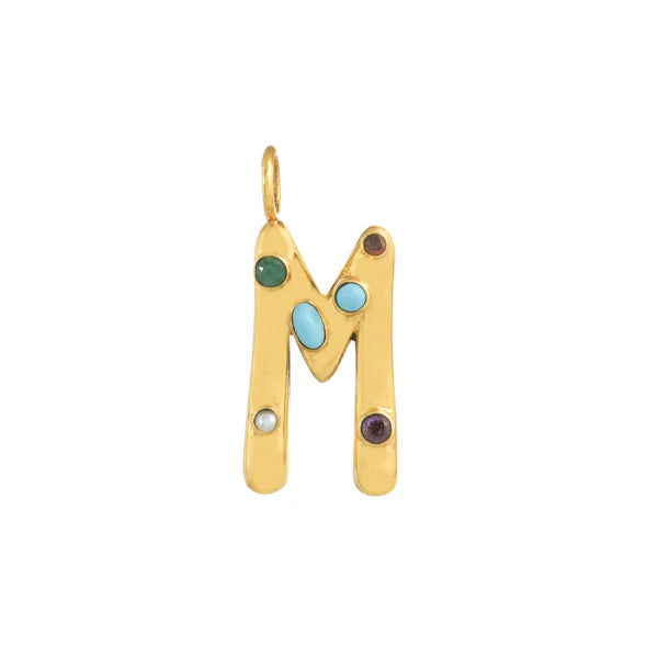 INITIAL LETTER  WITH GEMSTONES