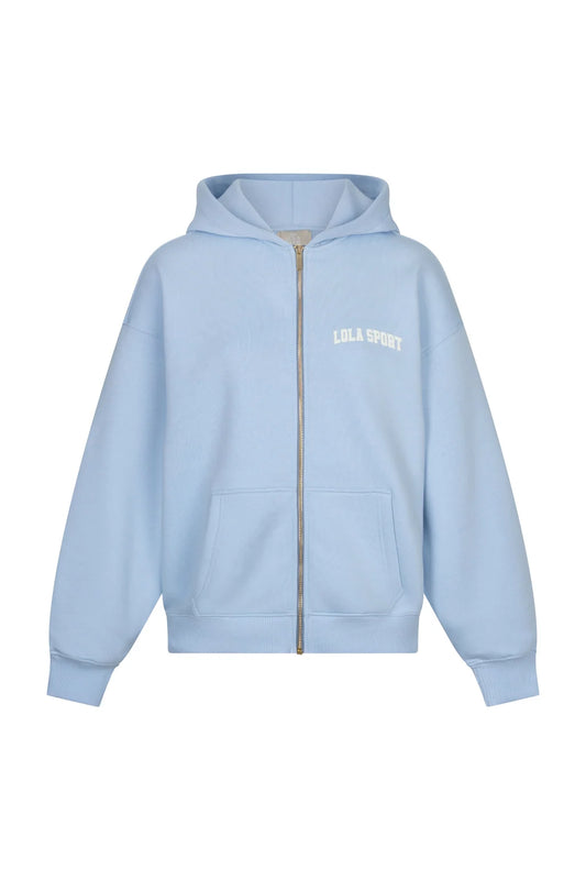 STELLA ZIP HOODIE | ICEY BLUE