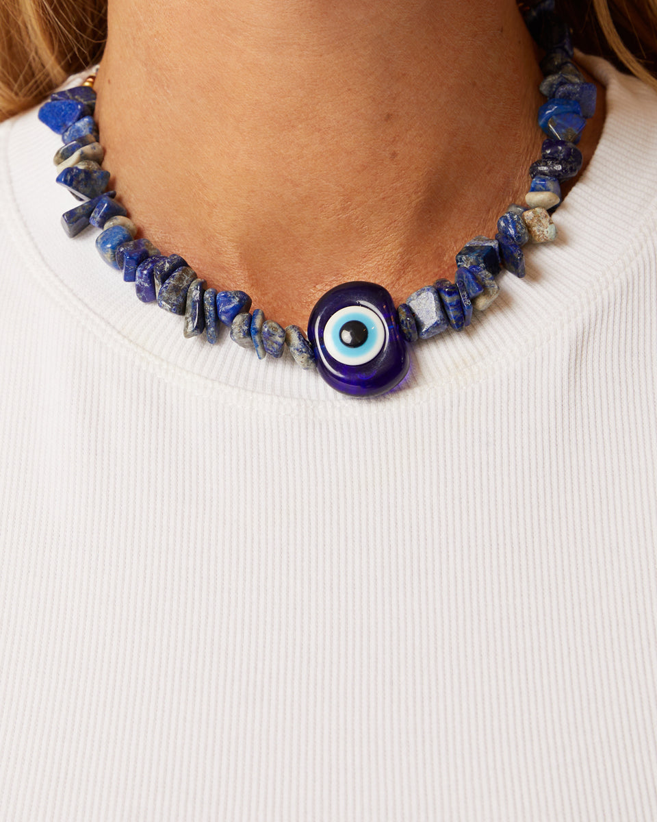 Lapis Eye Necklace